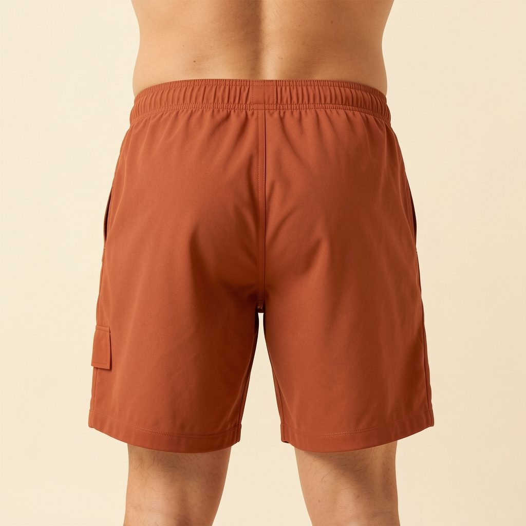 Cold Shorts — back view, Ember